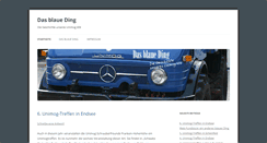 Desktop Screenshot of das-blaue-ding.de